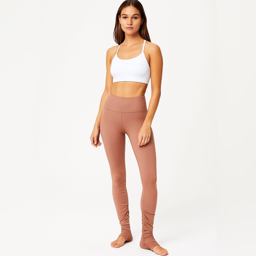 ALO Yoga Goddess Leggings Dusty Rose Pink High Waisted XS - Picture 1 of 5